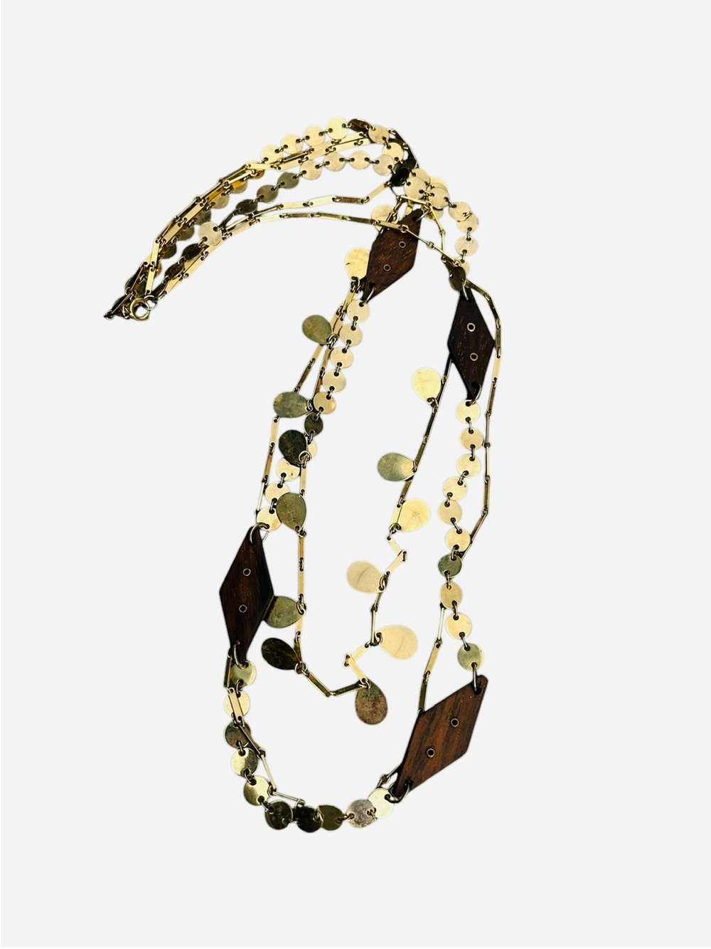 vintage bohemian-style station necklace.